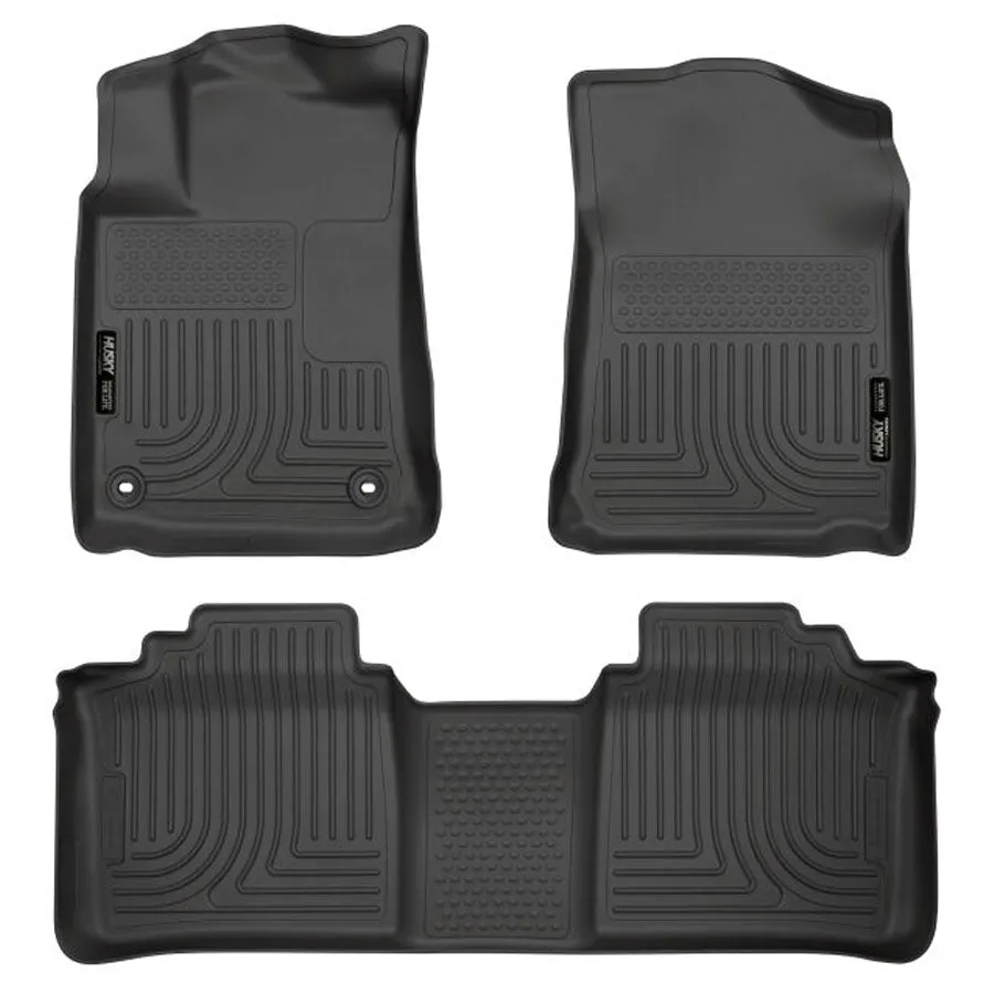 Husky Liners Weatherbeater Floor Liners Black - Front & Rear | 2018-2013 Toyota Avalon