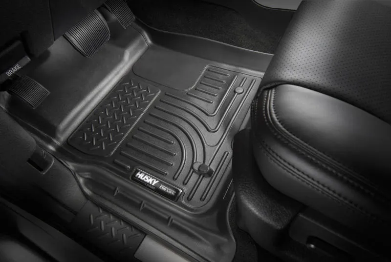 Husky Liners WeatherBeater Front / 2nd Row Floor Liner - Black - Nissan Sentra 2014-18