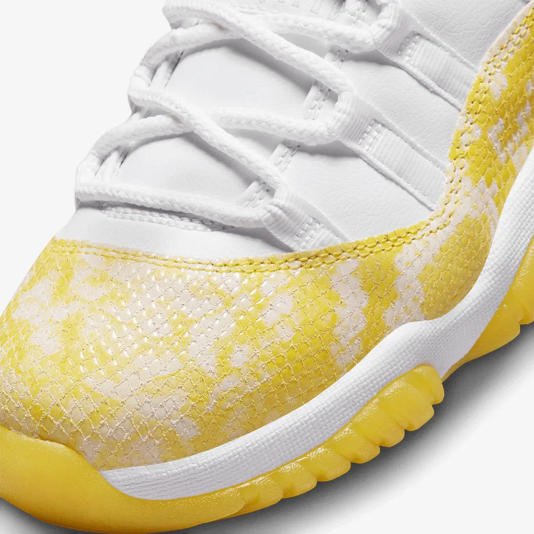 Jordan | WMN'S AIR JORDAN 11 RETRO LOW  { WHITE/TOUR YELLOW-WHITE