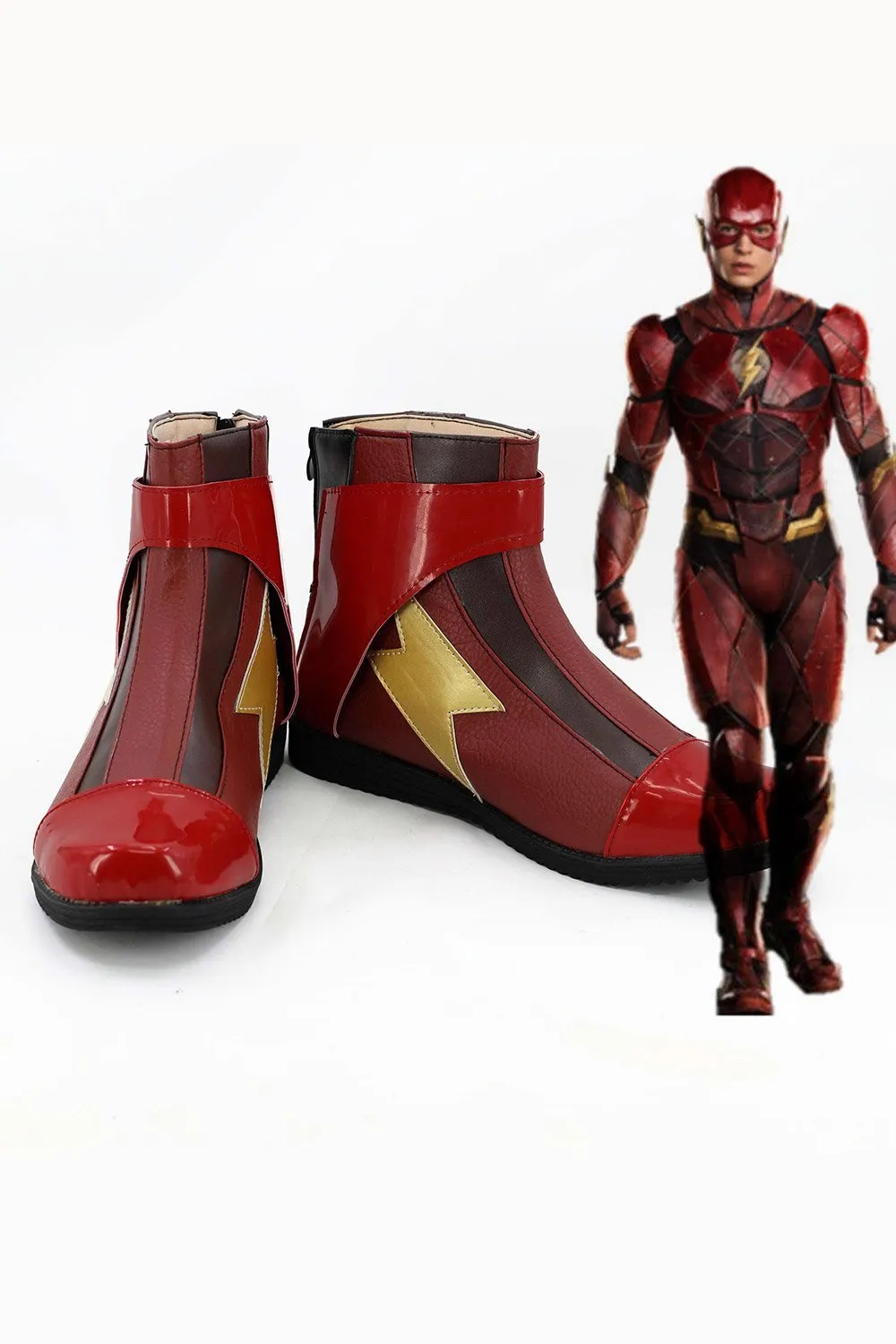 Justice League 2017 Barry Allen Flash Boots Cosplay Shoes