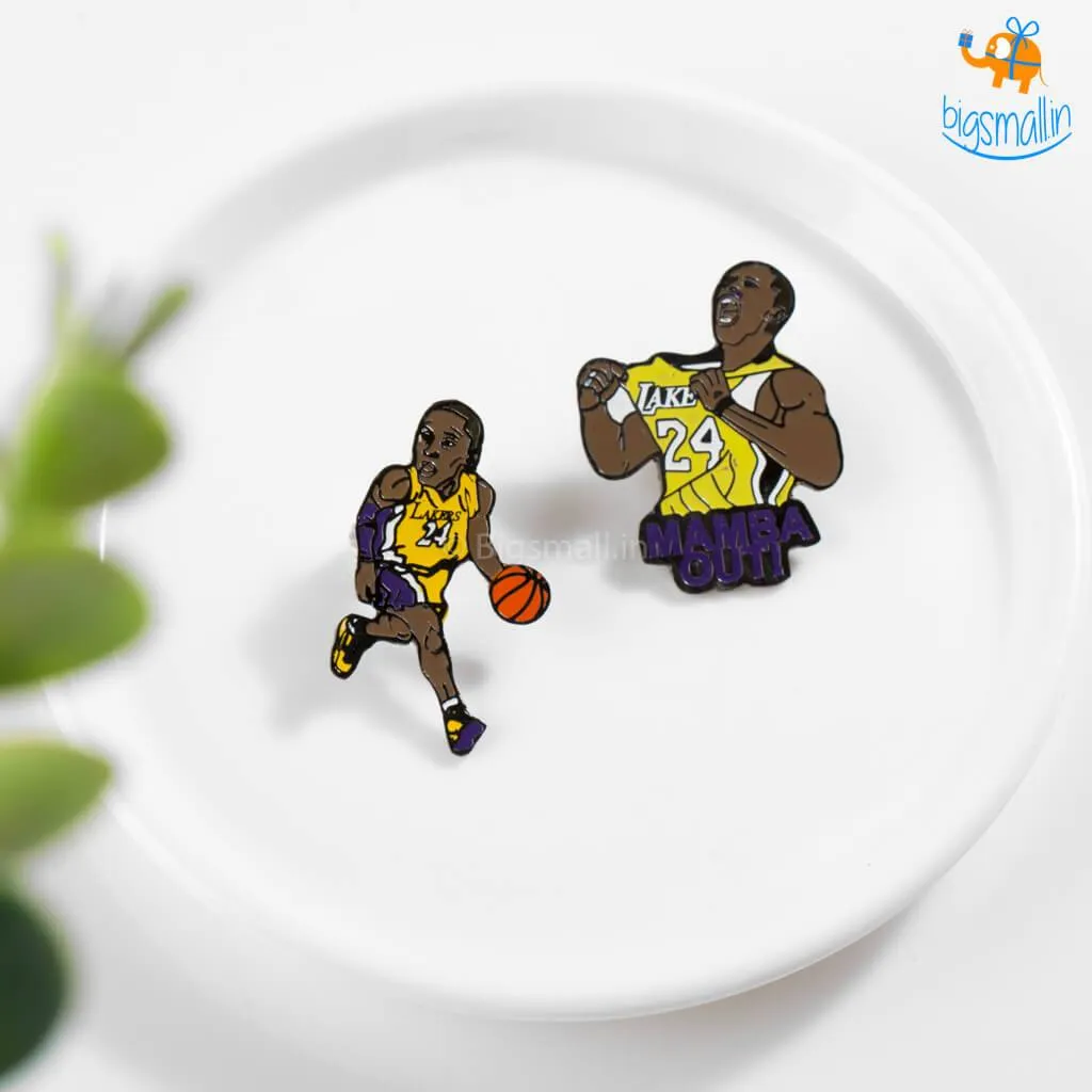 Kobe Bryant Lapel Pins - Set of 2