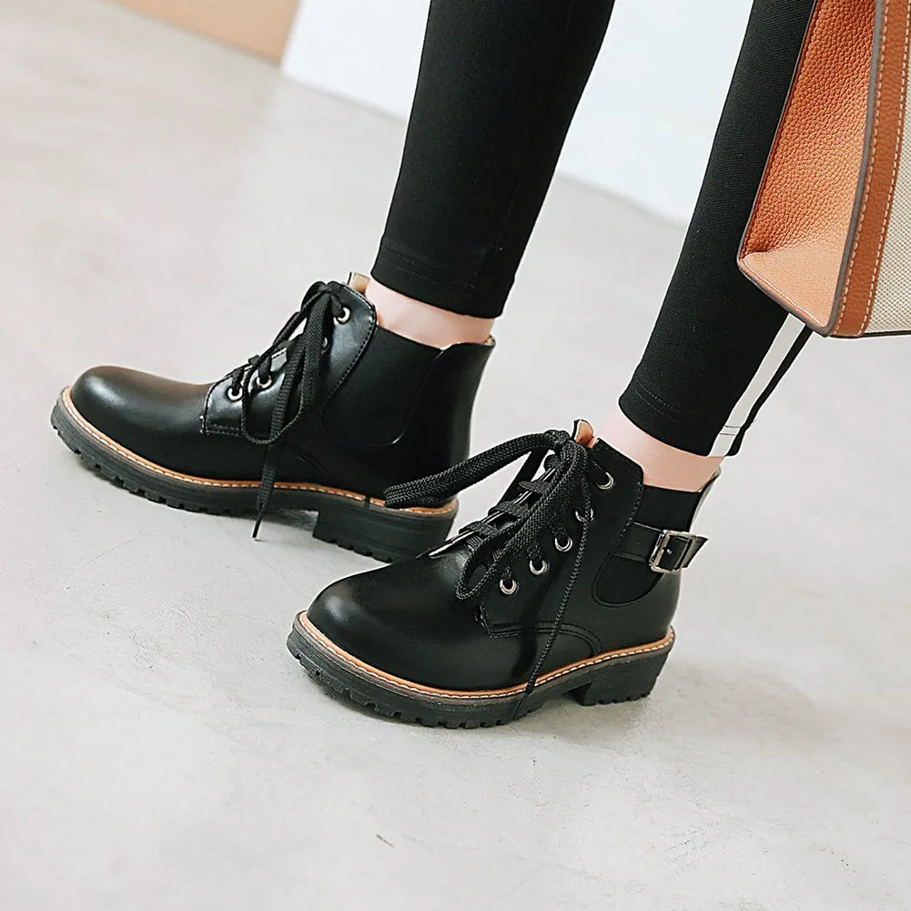 Lace Up Ankle Martin Boots