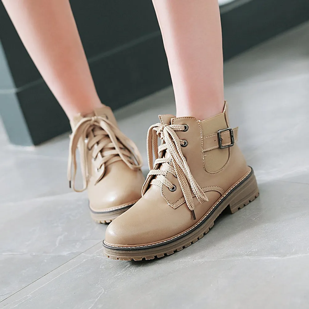 Lace Up Ankle Martin Boots