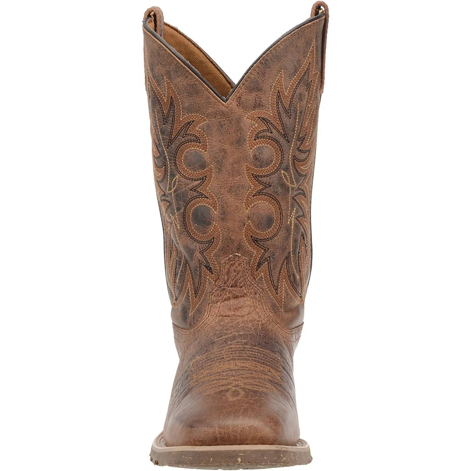 Laredo Mens Rust Cowboy Boots Leather Square Toe