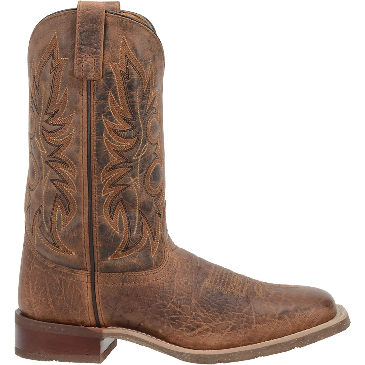 Laredo Mens Rust Cowboy Boots Leather Square Toe