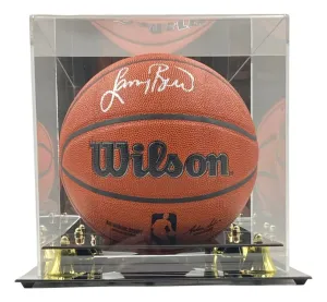 Larry Bird Boston Celtics Signed Wilson NBA Basketball Bird JSA ITP w/ Case