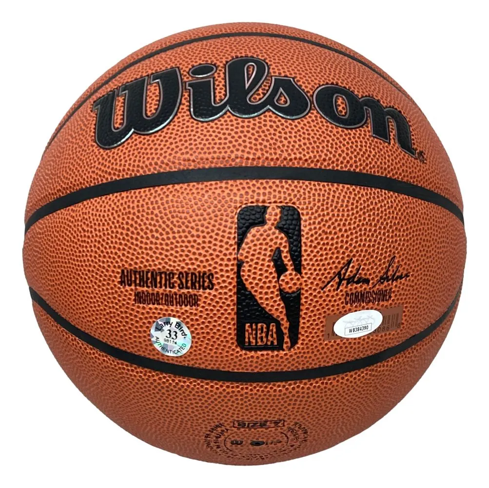 Larry Bird Boston Celtics Signed Wilson NBA Basketball Bird JSA ITP w/ Case