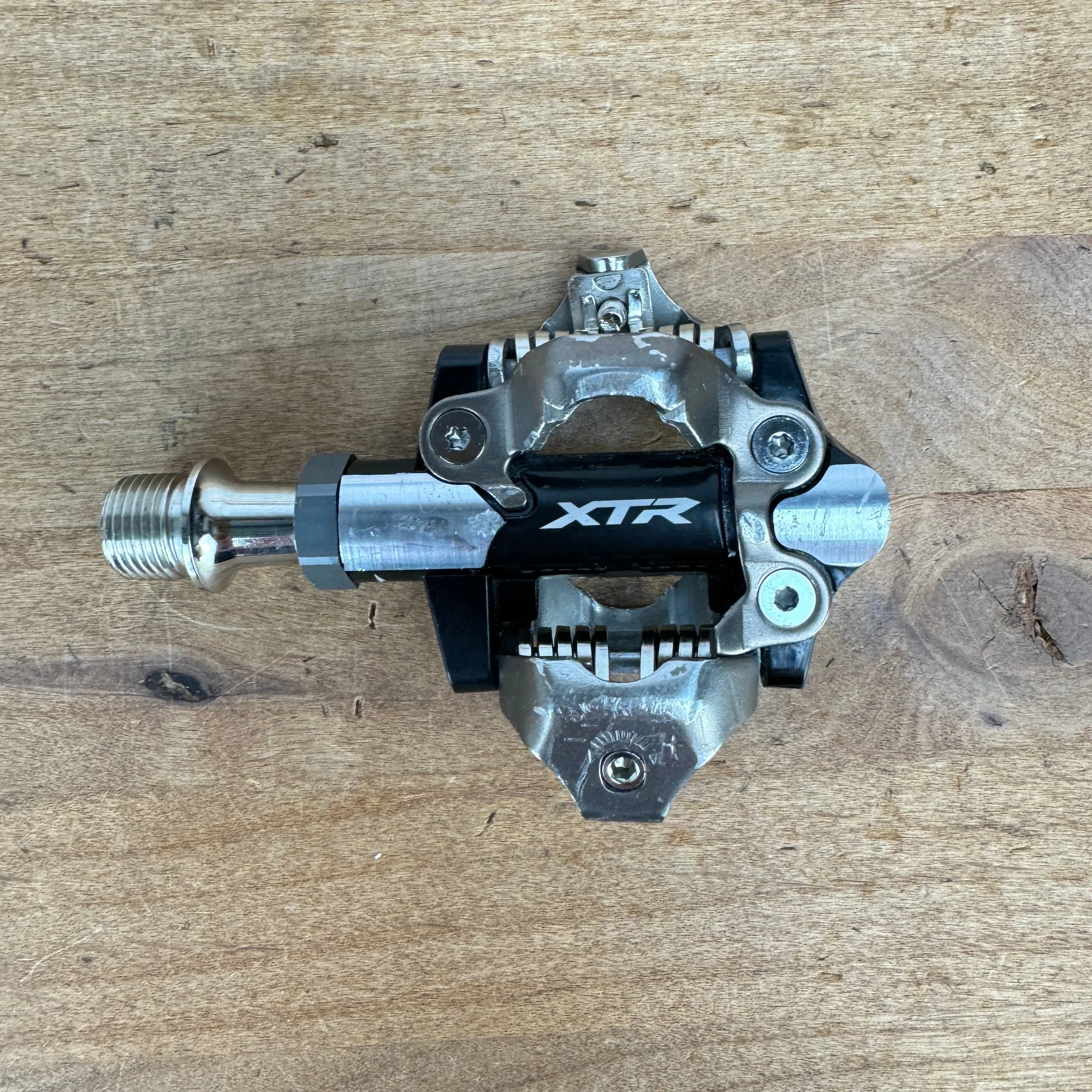 Light Use! Shimano XTR PD-M9100 Steel Bearings Dual-Sided SPD Pedals 319g