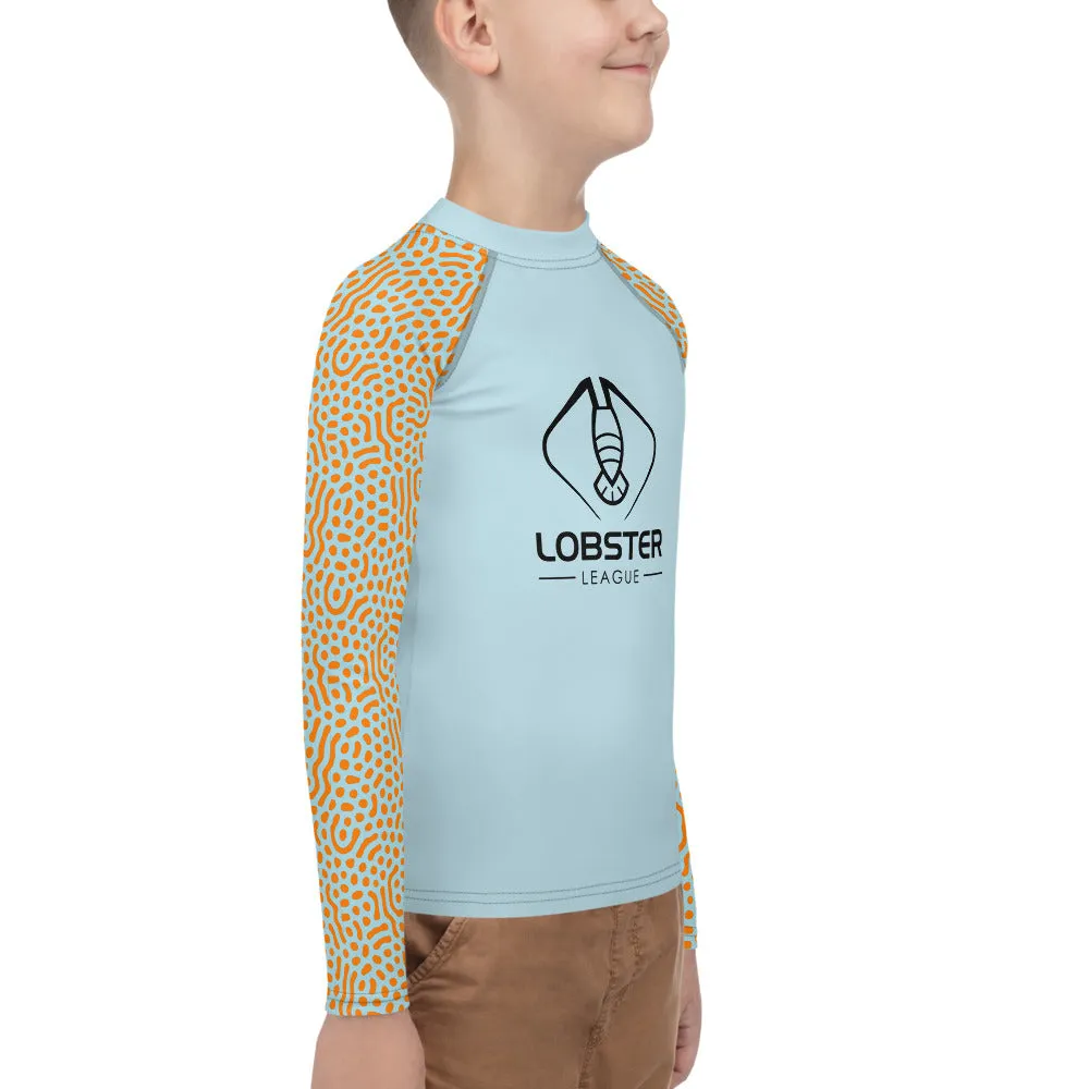 Lobster League Youth Diver's Guard (Light Blue/Orange)