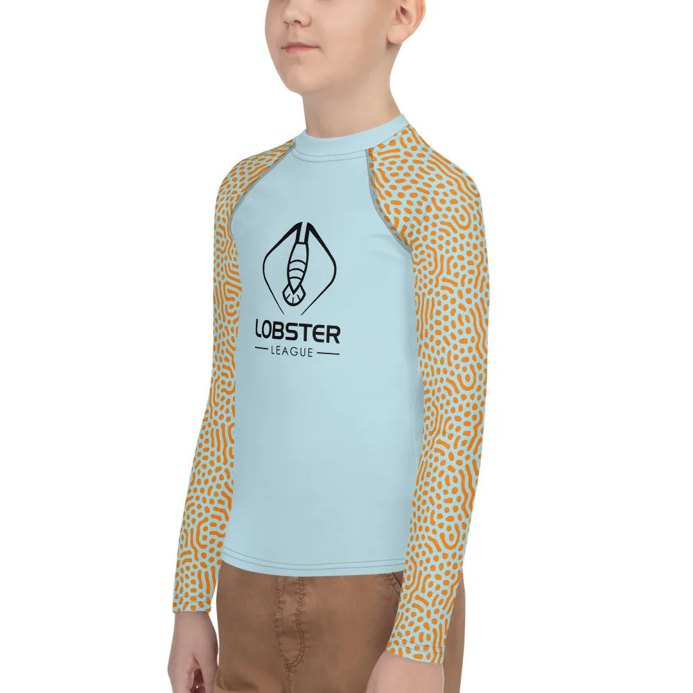 Lobster League Youth Diver's Guard (Light Blue/Orange)