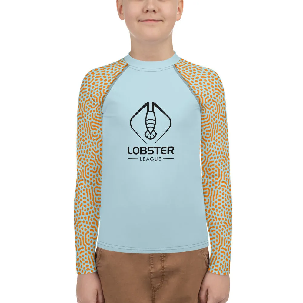 Lobster League Youth Diver's Guard (Light Blue/Orange)