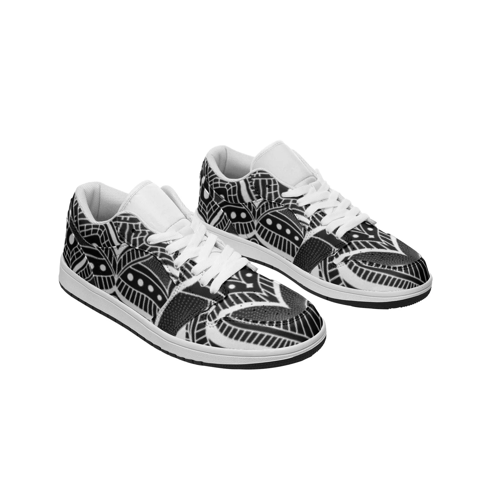 Mandala Unisex Low Top Leather Sneakers | Brock Springstead