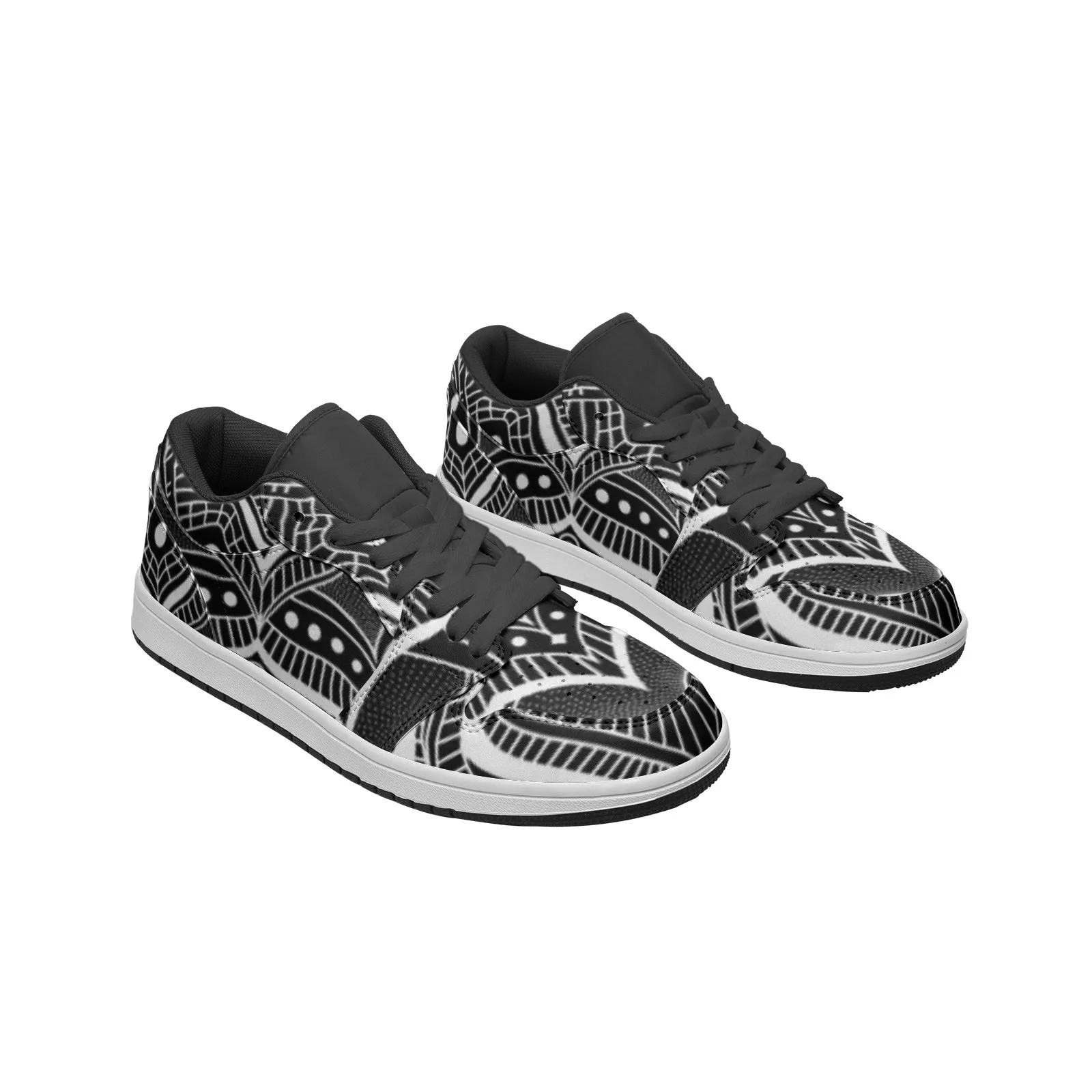 Mandala Unisex Low Top Leather Sneakers | Brock Springstead