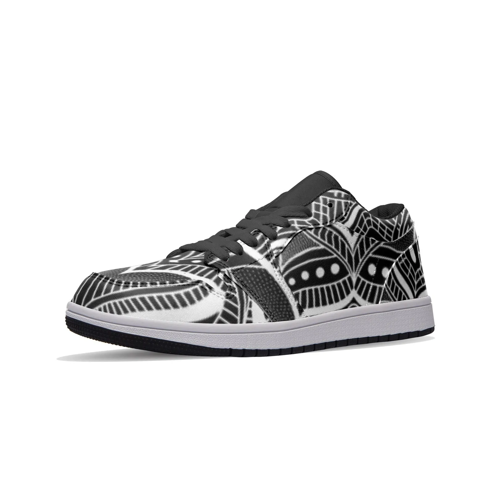 Mandala Unisex Low Top Leather Sneakers | Brock Springstead