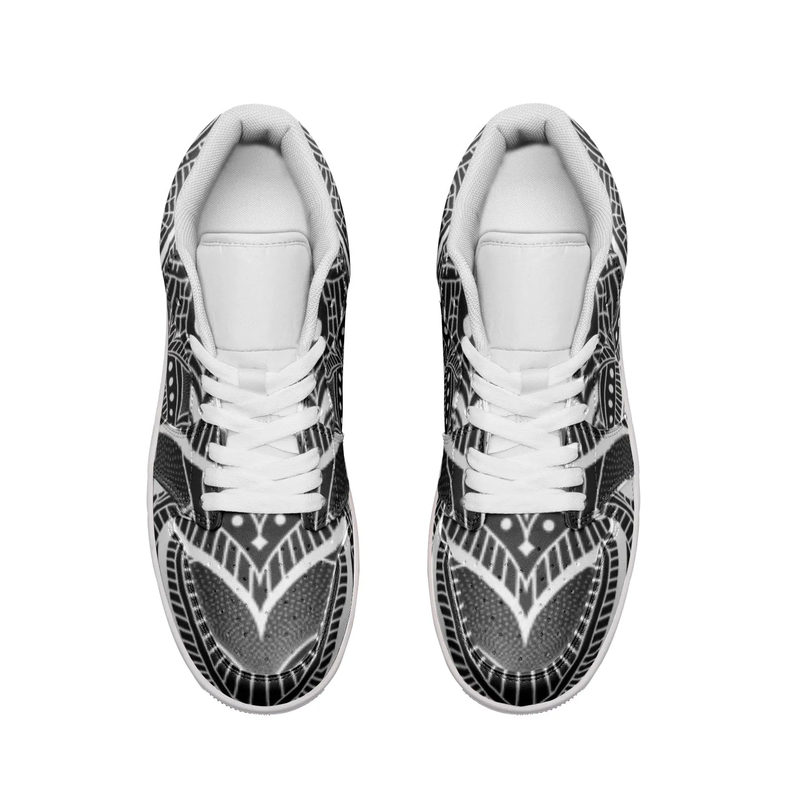 Mandala Unisex Low Top Leather Sneakers | Brock Springstead