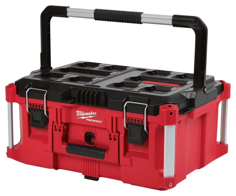 Milwaukee 48-22-8425 Tool Box, 100 lb, Polymer, Red, 22.1 in L x 16.1 in W x 11.3 in H Outside :EA: QUANTITY: 1