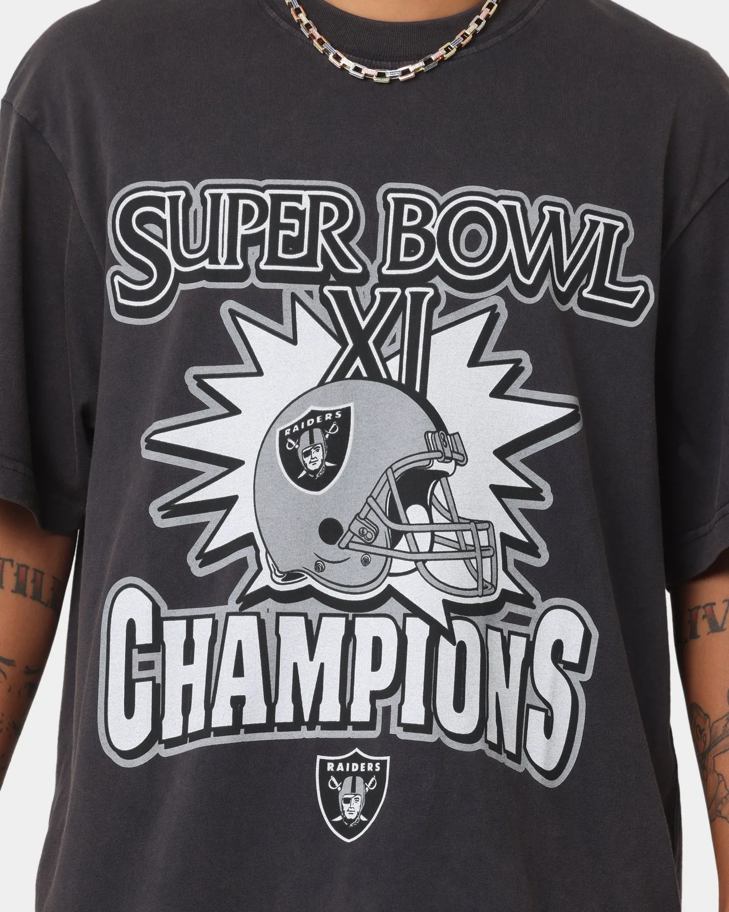 Mitchell & Ness Las Vegas Raiders Vintage Superbowl T-Shirt Vintage Black