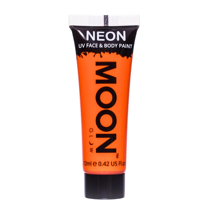 Moon Glow 12ml Intense Neon Face Paint Orange