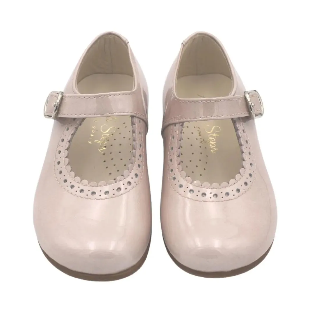 Natalie- Light Pink Patent Leather Mary Jane Shoes