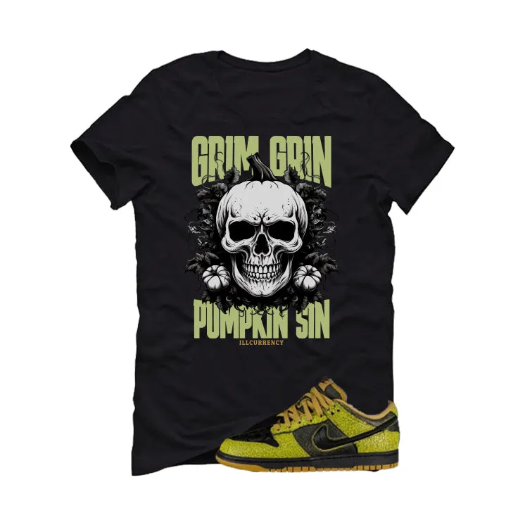 Nike Dunk Low Halloween Skull Black T-Shirt (Pumpkin Skull)| illcurrency