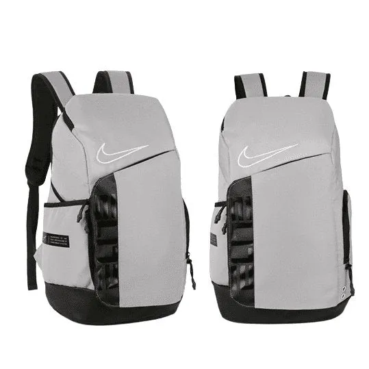 NIKE ELITE PRO BASKETBALL BACKPACK GRAY AND BLACK