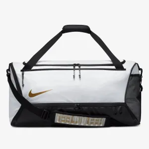 Nike Hoops Elite 57L Basketball Duffle - White/Black/Metallic Gold