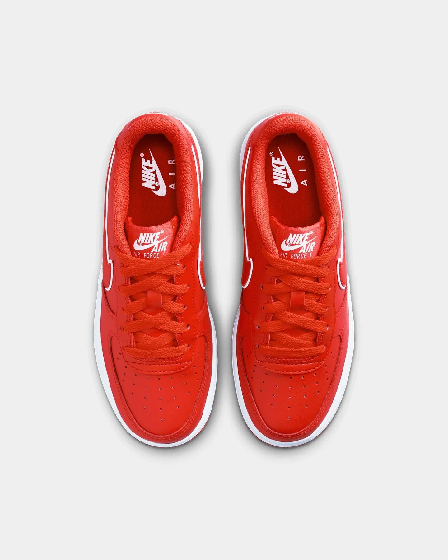 Nike Kids' Air Force 1 (GS) Picante Red/White