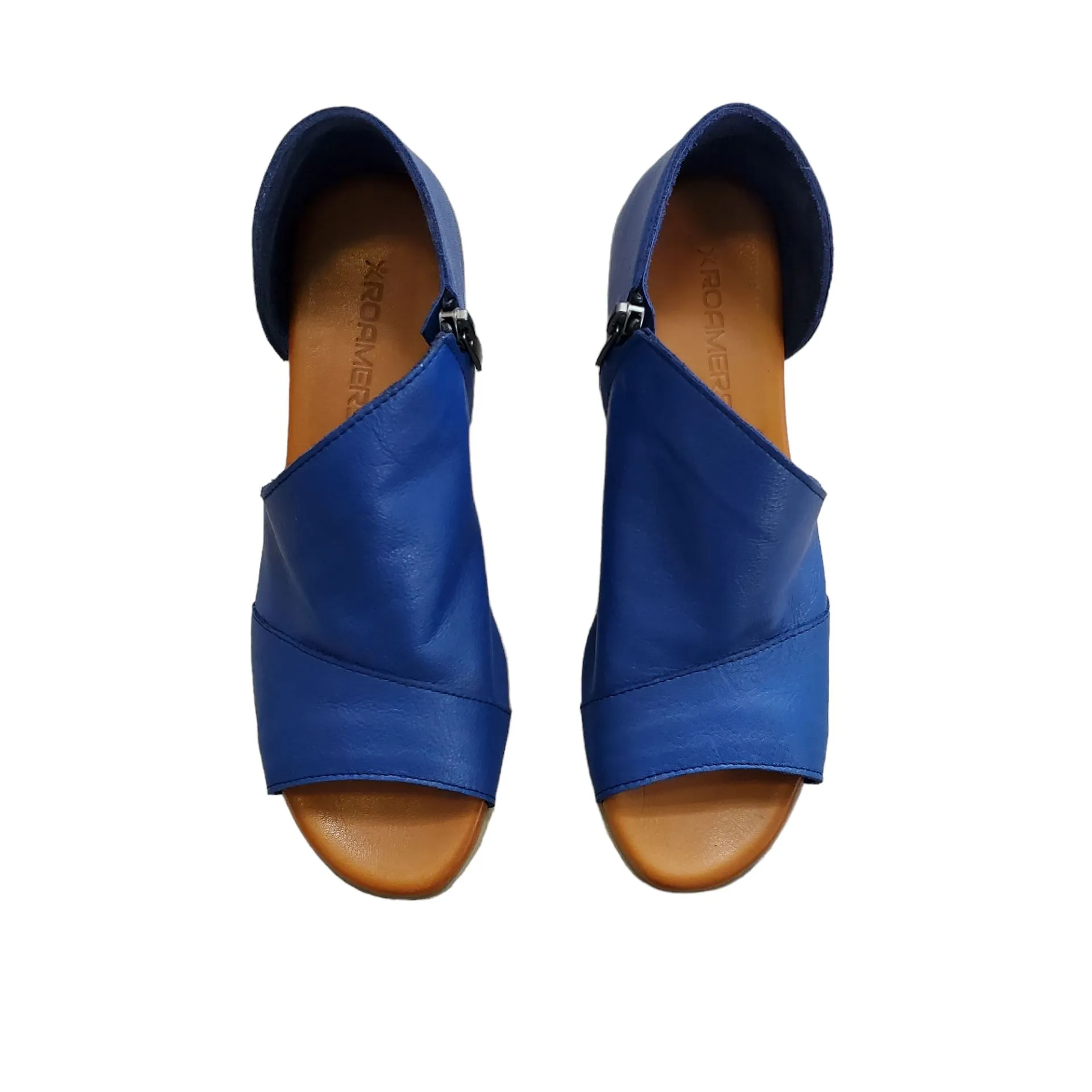 OPEN TOE SIDE DESIGN BLUE SANDAL