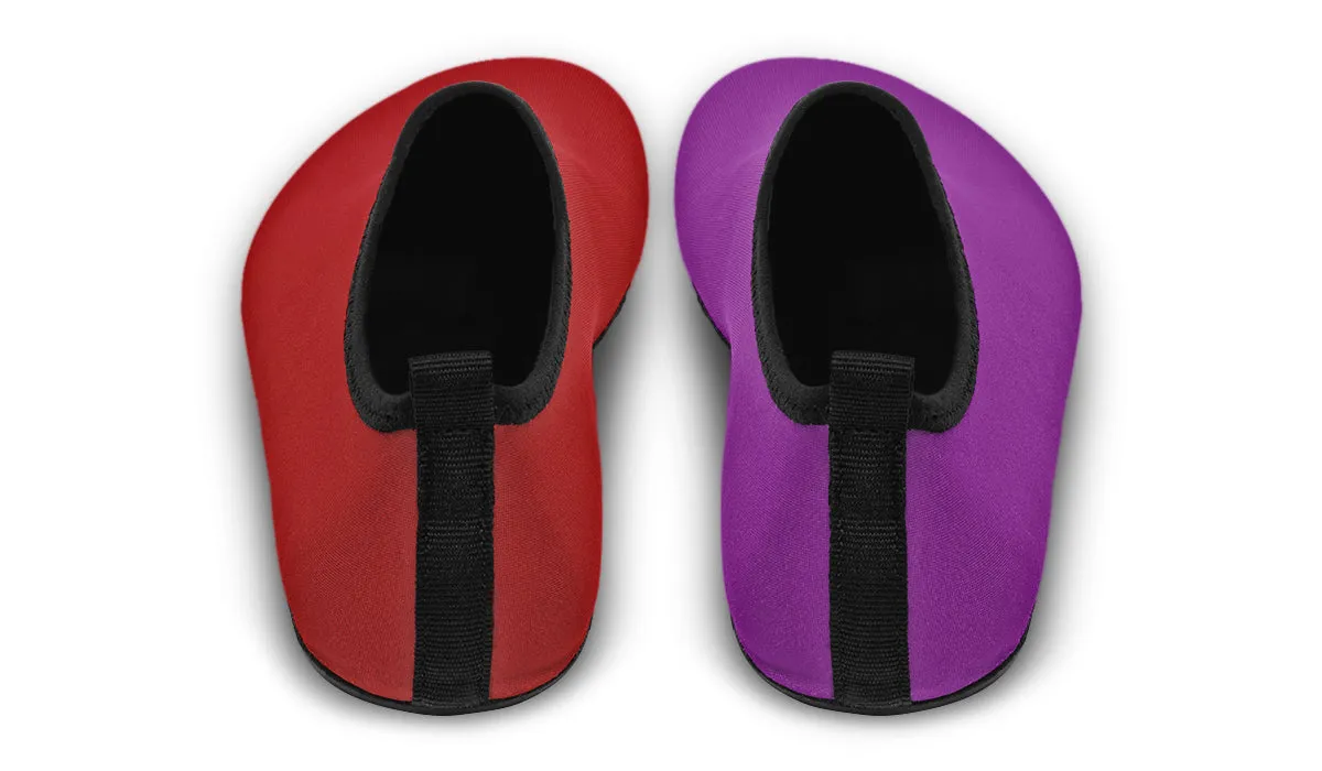 Purple And Red Mismatch Water Shoes