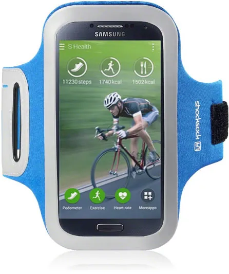 Samsung Galaxy S4 Reflective Sports Armband Case - Blue