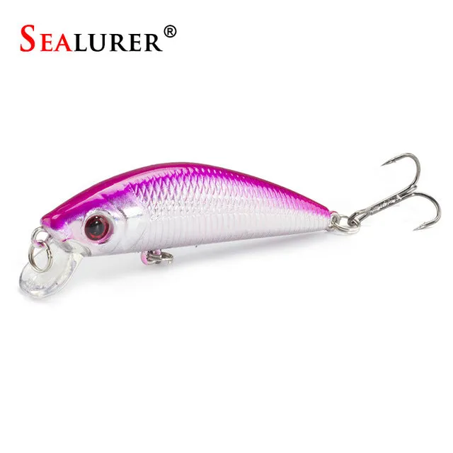 Sealurer Brand Lifelike Minnow Fishing Lure 7CM 8.5G 6# Hooks Fish Wobbler Tackle Crankbait Artificial Japan Hard Bait Swimbait