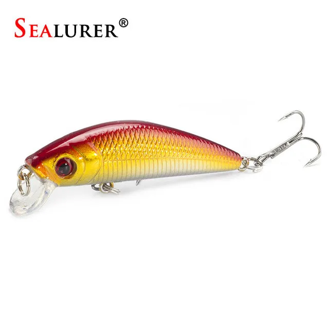 Sealurer Brand Lifelike Minnow Fishing Lure 7CM 8.5G 6# Hooks Fish Wobbler Tackle Crankbait Artificial Japan Hard Bait Swimbait