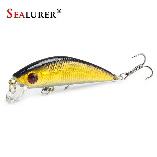 Sealurer Brand Lifelike Minnow Fishing Lure 7CM 8.5G 6# Hooks Fish Wobbler Tackle Crankbait Artificial Japan Hard Bait Swimbait