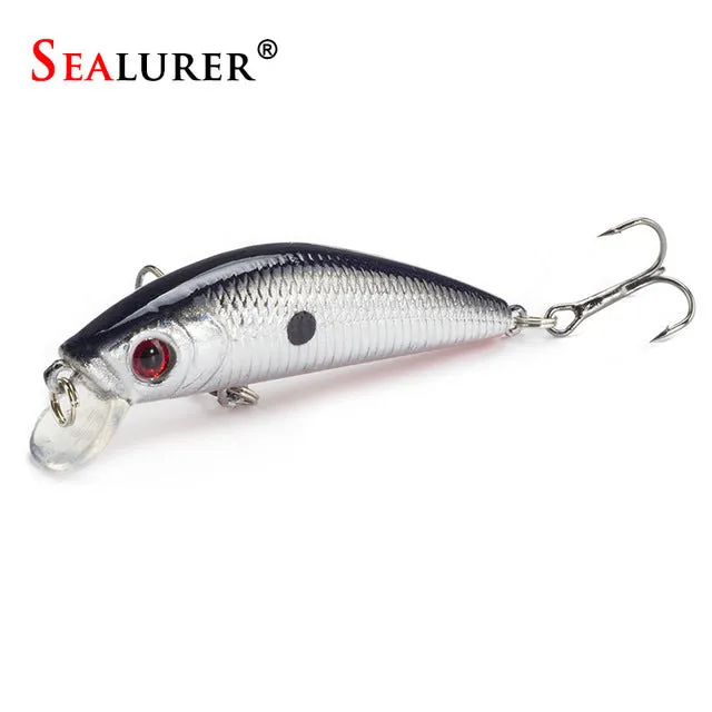 Sealurer Brand Lifelike Minnow Fishing Lure 7CM 8.5G 6# Hooks Fish Wobbler Tackle Crankbait Artificial Japan Hard Bait Swimbait