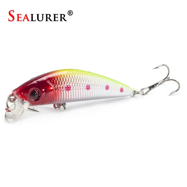 Sealurer Brand Lifelike Minnow Fishing Lure 7CM 8.5G 6# Hooks Fish Wobbler Tackle Crankbait Artificial Japan Hard Bait Swimbait