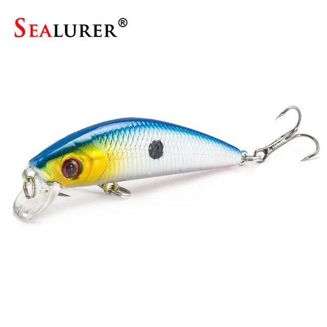 Sealurer Brand Lifelike Minnow Fishing Lure 7CM 8.5G 6# Hooks Fish Wobbler Tackle Crankbait Artificial Japan Hard Bait Swimbait