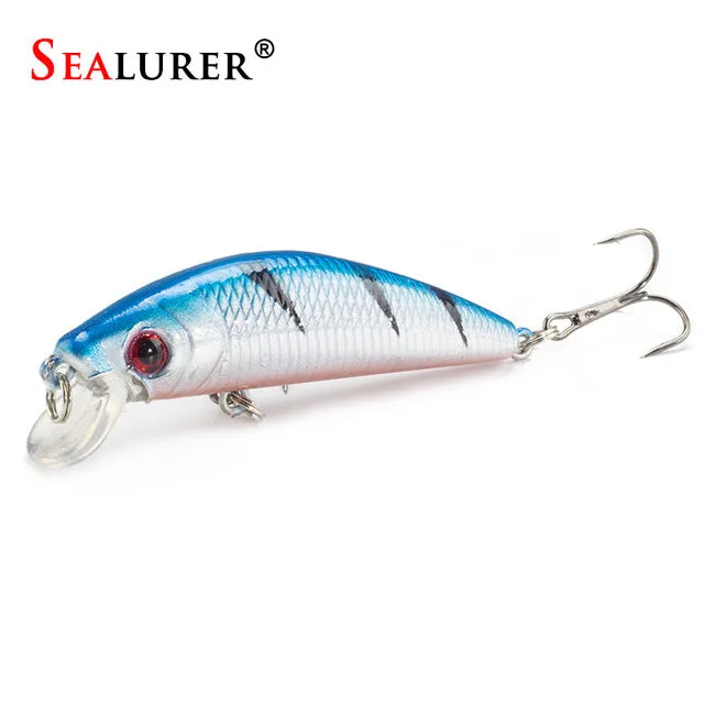 Sealurer Brand Lifelike Minnow Fishing Lure 7CM 8.5G 6# Hooks Fish Wobbler Tackle Crankbait Artificial Japan Hard Bait Swimbait