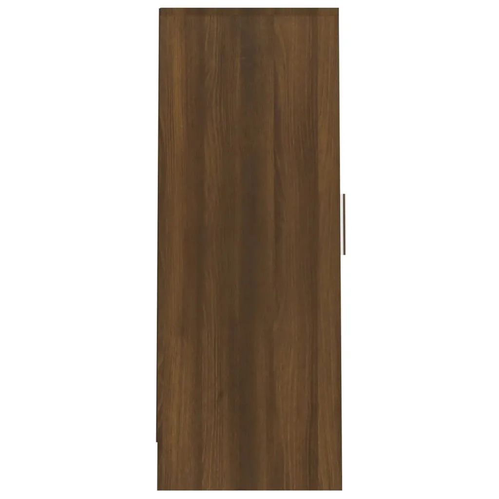 Shoe Cabinet Brown Oak 32x35x92 cm Engineered Wood