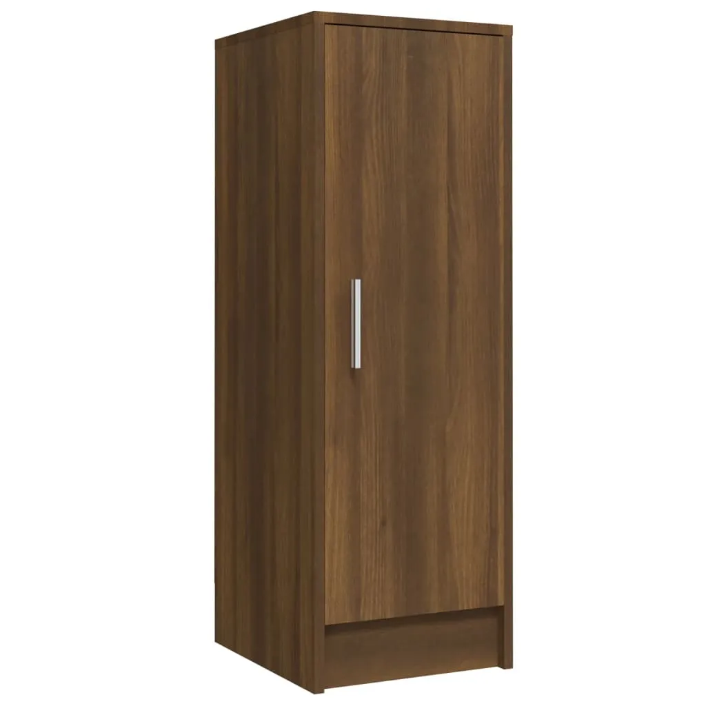 Shoe Cabinet Brown Oak 32x35x92 cm Engineered Wood