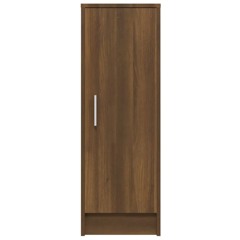 Shoe Cabinet Brown Oak 32x35x92 cm Engineered Wood