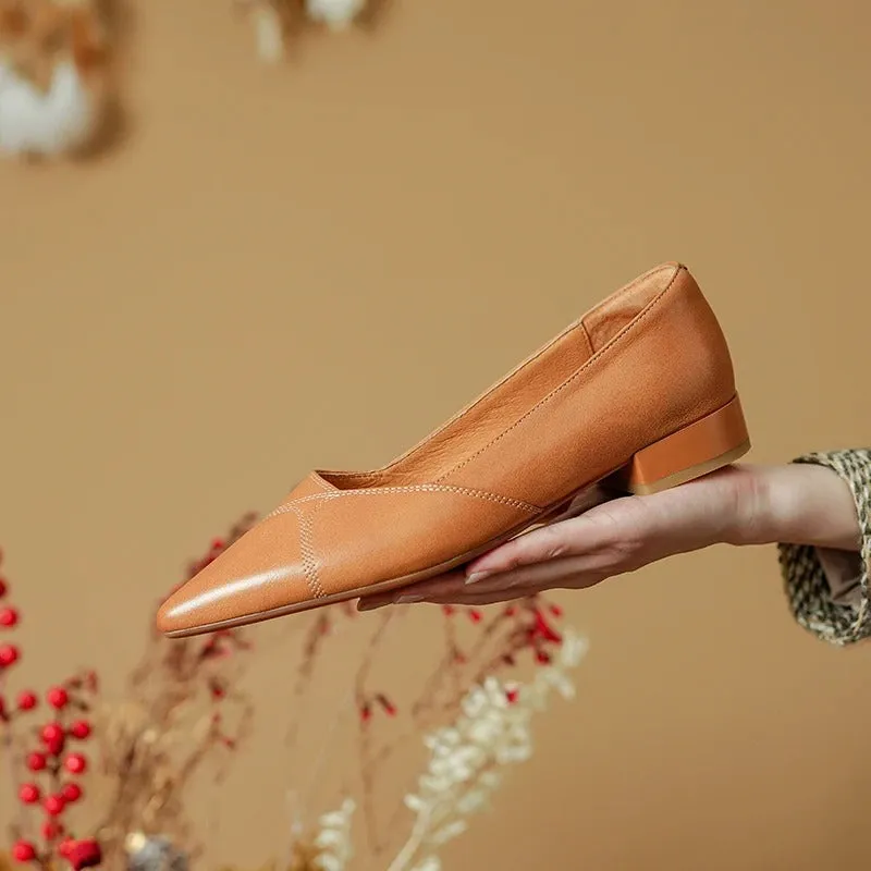 Simple and Stylish Everyday Pointed Toe Flats