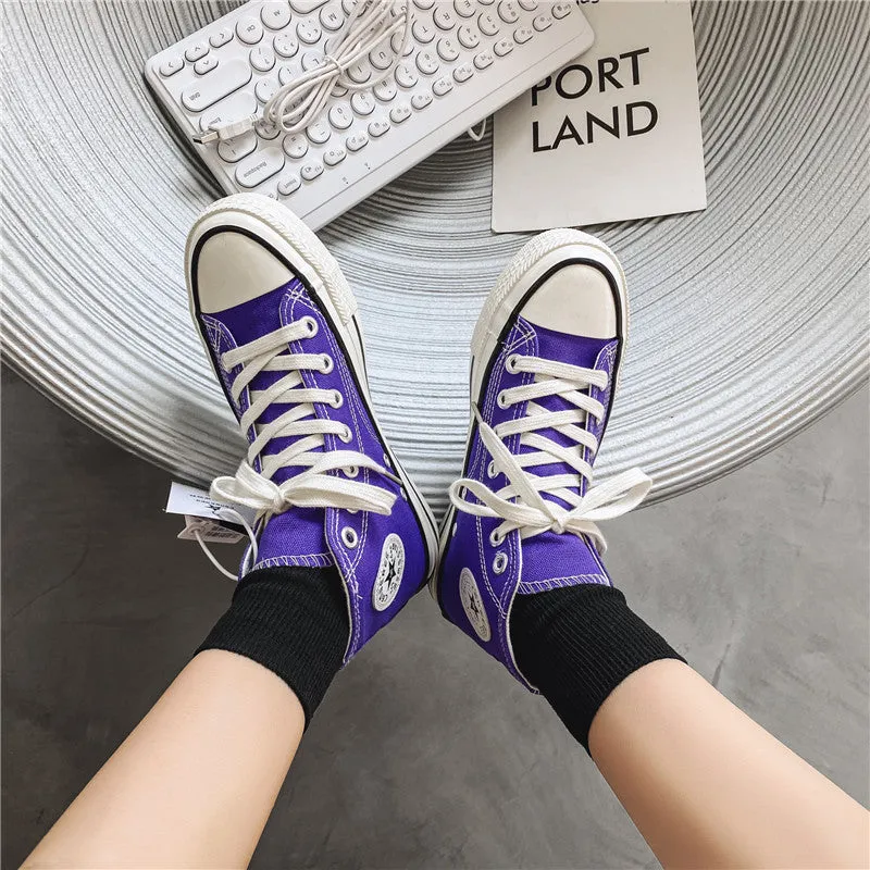 Slouchy Attractive Unique Women's Korean Versatile Canvas Shoes