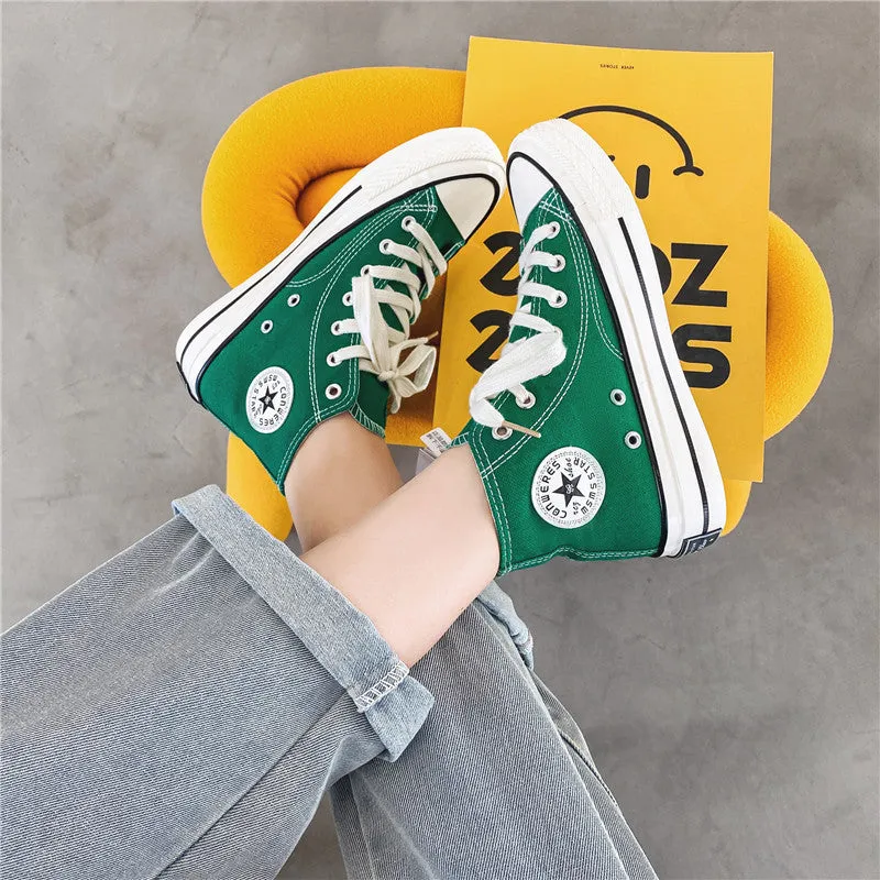 Slouchy Attractive Unique Women's Korean Versatile Canvas Shoes