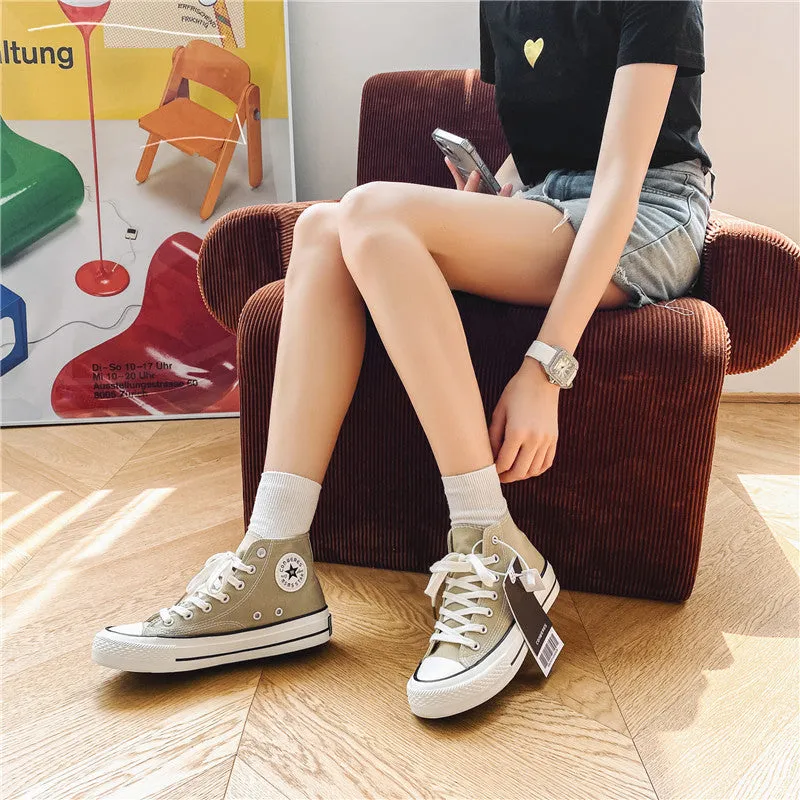 Slouchy Attractive Unique Women's Korean Versatile Canvas Shoes