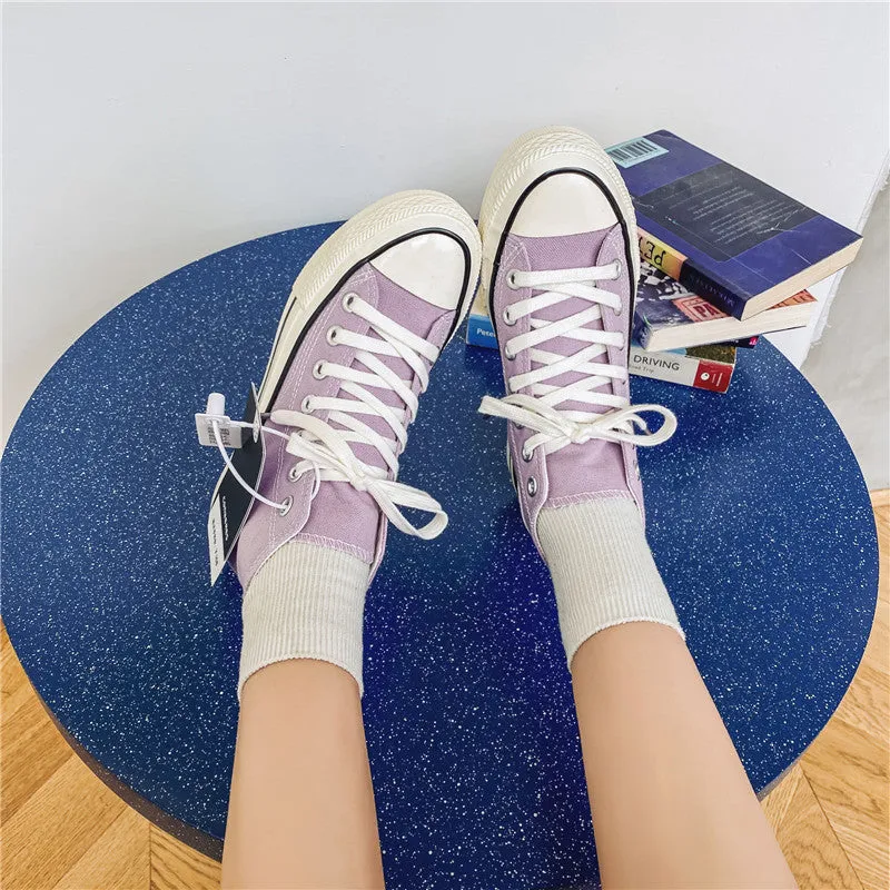 Slouchy Attractive Unique Women's Korean Versatile Canvas Shoes