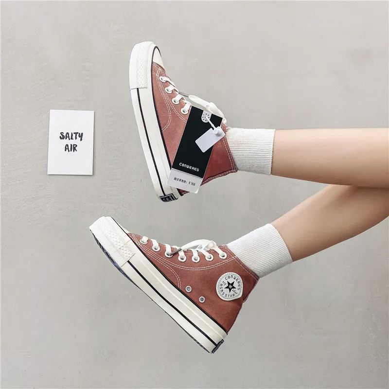 Slouchy Attractive Unique Women's Korean Versatile Canvas Shoes