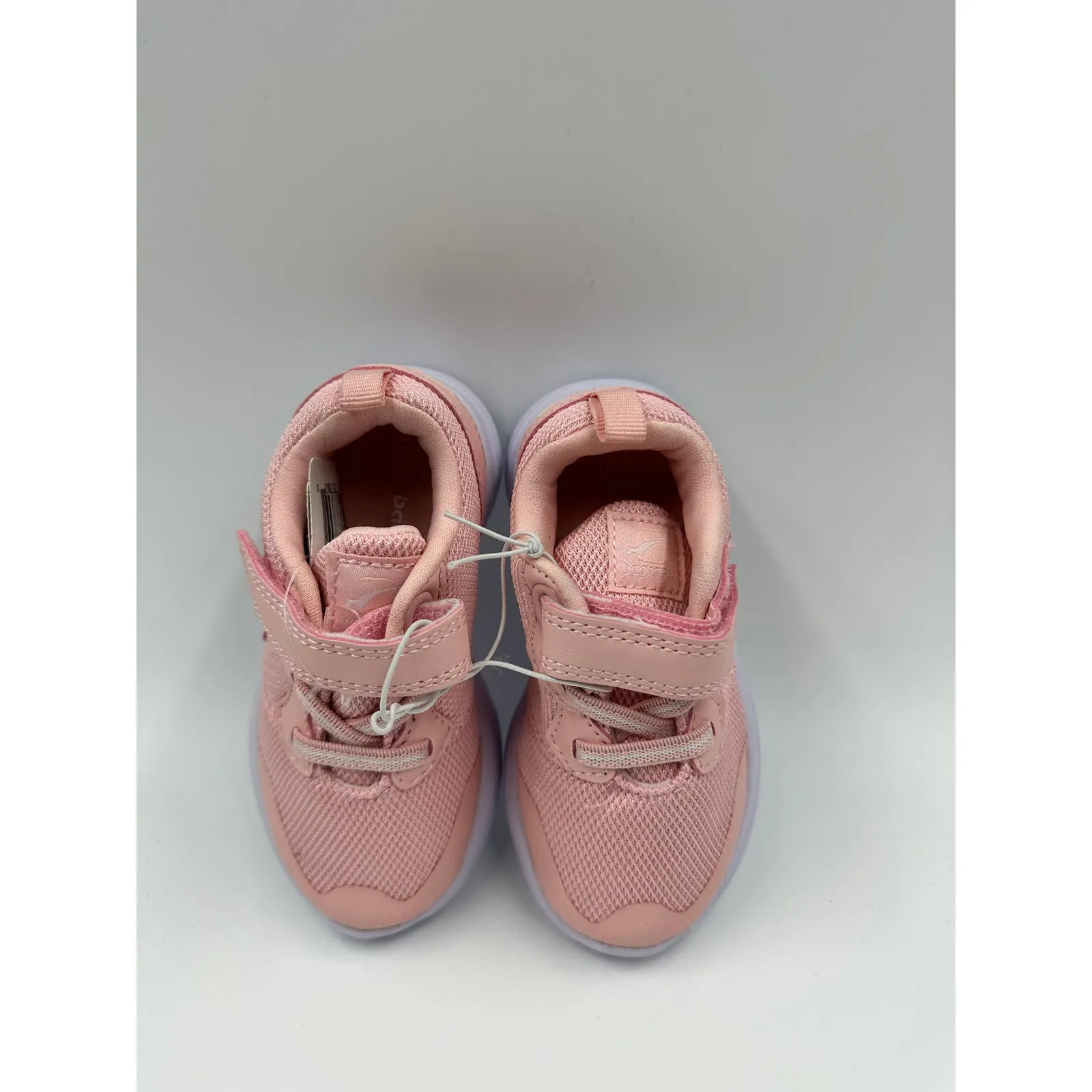 Small Kid Size 7, Pink Sneaker with Straps and White Sole