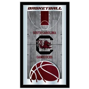 South Carolina Gamecocks HBS Basketball Framed Hang Glass Wall Mirror (26"x15")