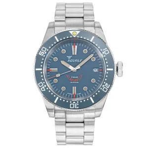 Squale 1545 Grey (Grey Bezel) on Stainless Steel Bracelet