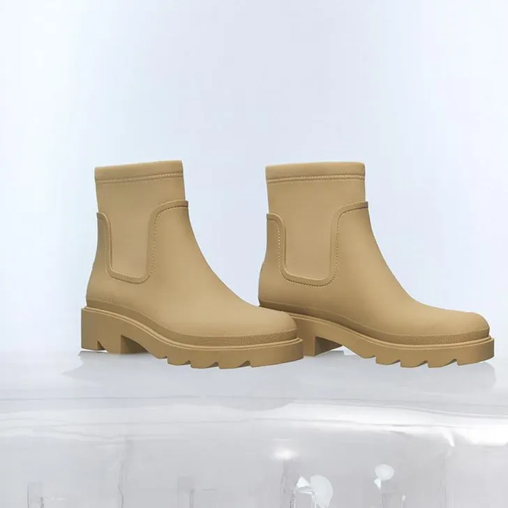 Staccato Chunky Heeled Waterproof Rain Boots